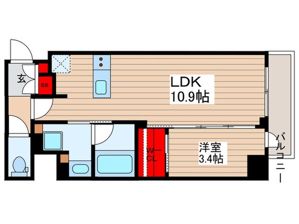 イプセ押上の物件間取画像